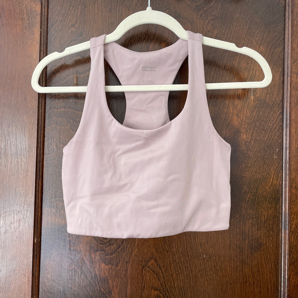 Girlfriend Collective Paloma Racerback Bra in Quartz